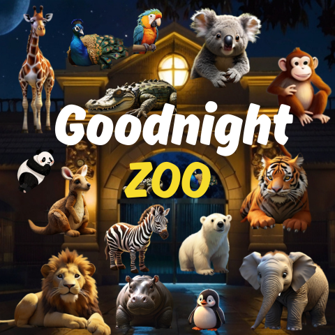 動物園晚安故事示意圖